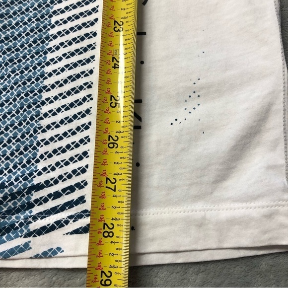 Calvin Klein Blue & White V Neck T-Shirt Size XL - Picture 9 of 10